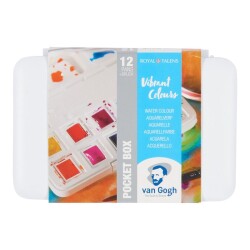 Talens Van Gogh Tablet Sulu Boya 12'li Vibrant Colours - 1