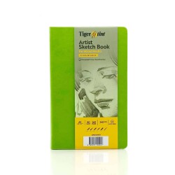 Tigertint Sketch Book Sert Kapaklı Eskiz Defteri 140 gr A5 80 yp Fıstık Yeşili - 1