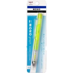 Tombow MONO Graph Mekanik Kurşun Kalem 0.5mm Şeffaf Limon - 1