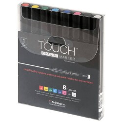 Touch Opaque Marker Akrilik Boyama Kalemi 8 Renk Fine Uç (0.8-1.3 mm) - 1