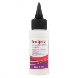 Transluscent Liquid Sculpey (Yarı Saydam Sıvı Polimer Kil, Fırınlanabilir Transfer ve Renklendirme Medyumu) 59 ml. - 1