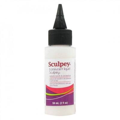 Transluscent Liquid Sculpey (Yarı Saydam Sıvı Polimer Kil, Fırınlanabilir Transfer ve Renklendirme Medyumu) 59 ml. - 1