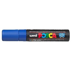 Uni Posca PC-17K Boyama Markörü 15 mm Kesik Uç MAVİ - 1