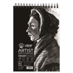 Vincent Artist Sketchbook White 90 gr A4 100 Sayfa - 1