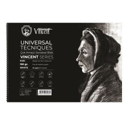 Vincent Universal Tecniques White Çok Amaçlı Sanatsal Blok 120 gr 35x50 cm 15 Sayfa - 1