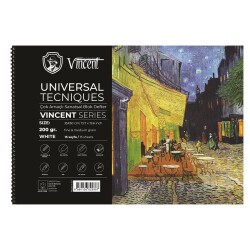 Vincent Universal Tecniques White Çok Amaçlı Sanatsal Blok 200 gr 35x50 cm 15 Sayfa - 1