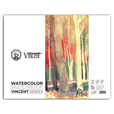 Vincent Watercolor Sketchbook White Suluboya Blok 300 gr 28x42 cm 10 Sayfa - 1