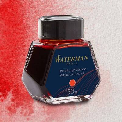 Waterman Dolmakalem Mürekkebi 50 ml Şişe Kırmızı - 1