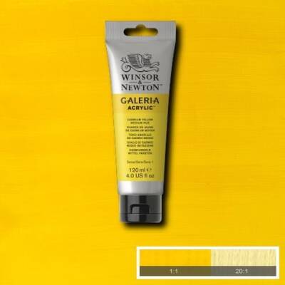 Winsor & Newton Galeria Akrilik Boya 120 ml. 120 Cadmium Yellow Medium Hue - 1