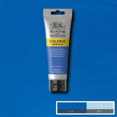 Winsor & Newton Galeria Akrilik Boya 120 ml. 138 Cerulean Blue Hue - 1