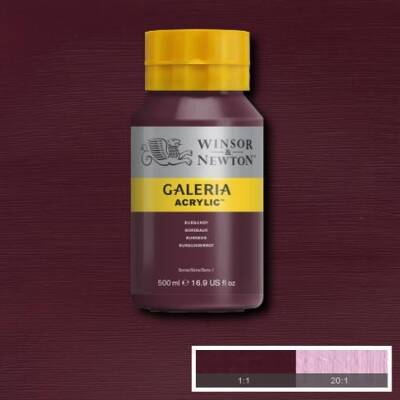 Winsor & Newton Galeria Akrilik Boya 500 ml. 075 Burgundy - 1