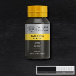 Winsor & Newton Galeria Akrilik Boya 500 ml. 331 Ivory Black - 1