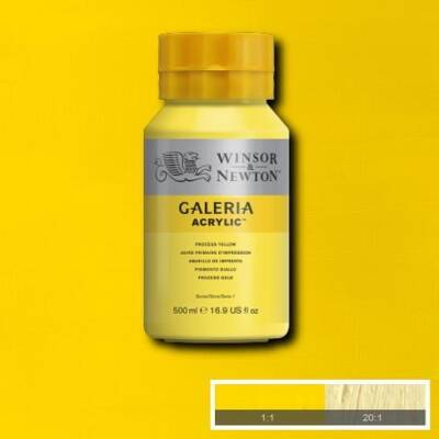 Winsor & Newton Galeria Akrilik Boya 500 ml. 537 Process Yellow - 1