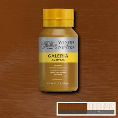 Winsor & Newton Galeria Akrilik Boya 500 ml. 552 Raw Sienna - 1