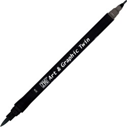 Zig Art & Graphic Twin Marker Çizim Kalemi 74 Cool Grey 11 - 1