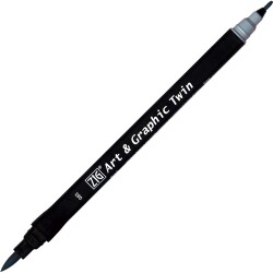 Zig Art & Graphic Twin Marker Çizim Kalemi 83 Dove Grey - 1