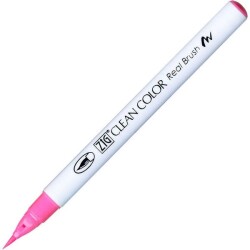 Zig Clean Color Real Brush Fırça Uçlu Marker Kalem 003 Fluorescent Pink - 1