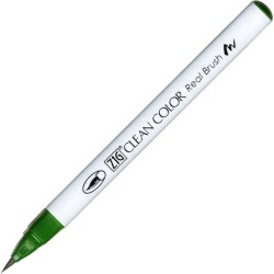 Zig Clean Color Real Brush Fırça Uçlu Marker Kalem 044 Deep Green - 1