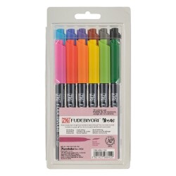 Zig Fudebiyori Brush Pen Fırça Uçlu Kalem 12 RENK SET - 1