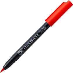 Zig Fudebiyori Brush Pen Fırça Uçlu Kalem 20 RED - 1