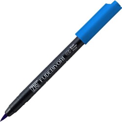 Zig Fudebiyori Brush Pen Fırça Uçlu Kalem 32 PERSIAN BLUE - 1