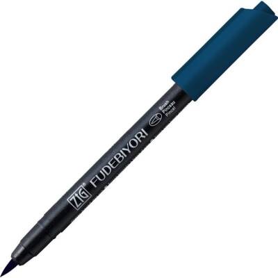 Zig Fudebiyori Brush Pen Fırça Uçlu Kalem 38 PEACOCK BLUE - 1