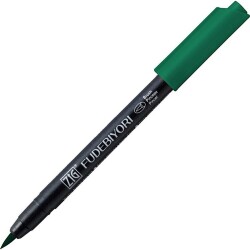 Zig Fudebiyori Brush Pen Fırça Uçlu Kalem 400 MARINE GREEN - 1