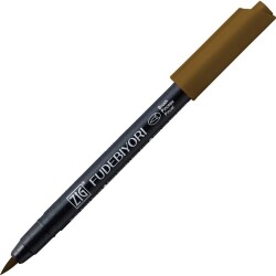 Zig Fudebiyori Brush Pen Fırça Uçlu Kalem 65 MID BROWN - 1