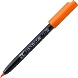 Zig Fudebiyori Brush Pen Fırça Uçlu Kalem 70 ORANGE - 1