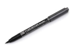 Zig Fudebiyori Metallic Brush Pen Yaldızlı Fırça Uçlu Marker Kalem BLACK - 1