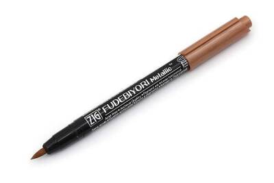 Zig Fudebiyori Metallic Brush Pen Yaldızlı Fırça Uçlu Marker Kalem COPPER - 1