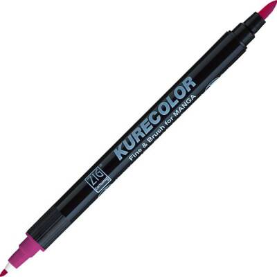 Zig Kurecolor Fine & Brush for MANGA Marker Çizim Kalemi 229 Dark Pink - 1