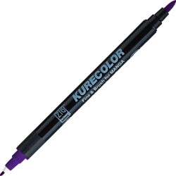 Zig Kurecolor Fine & Brush for MANGA Marker Çizim Kalemi 609 Deep Violet - 1