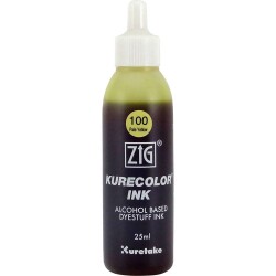 Zig Kurecolor Ink Alkol Bazlı Mürekkep 100 PALE YELLOW - 1