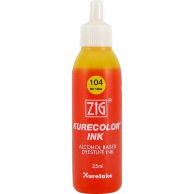 Zig Kurecolor Ink Alkol Bazlı Mürekkep 104 MID YELLOW - 1