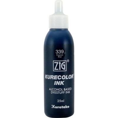 Zig Kurecolor Ink Alkol Bazlı Mürekkep 339 PEACOCK BLUE - 1