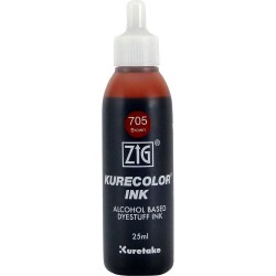 Zig Kurecolor Ink Alkol Bazlı Mürekkep 705 BROWN - 1