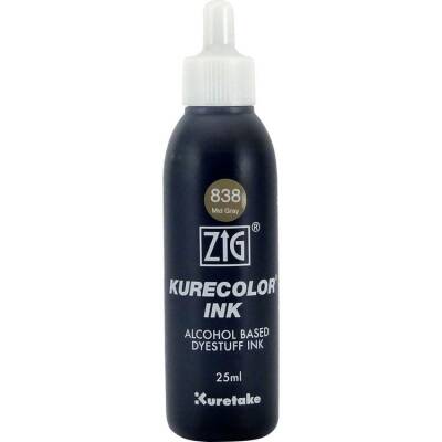 Zig Kurecolor Ink Alkol Bazlı Mürekkep (838) 839 MID GRAY - 1