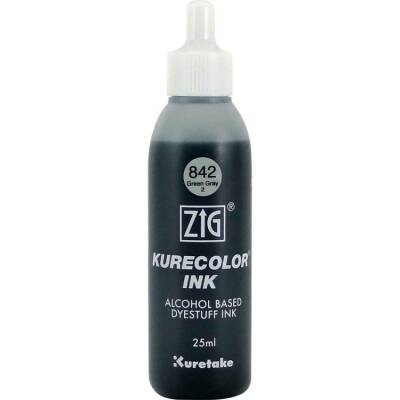 Zig Kurecolor Ink Alkol Bazlı Mürekkep 842 GREEN GRAY 2 - 1