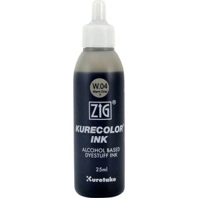 Zig Kurecolor Ink Alkol Bazlı Mürekkep W04 WARM GRAY 4 - 1