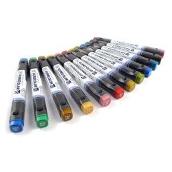 Zig Kurecolor Twin S Marker Kalem 12 RENK SET DULL COLORS - 1