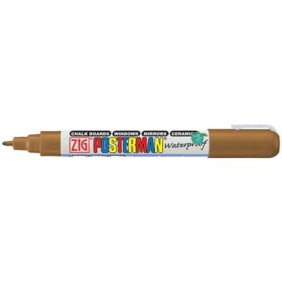 Zig Posterman Waterproof Boyama Markeri Fine Uç 1 mm BROWN - 1