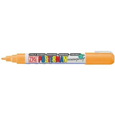 Zig Posterman Waterproof Boyama Markeri Fine Uç 1 mm ORANGE - 1