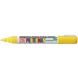 Zig Posterman Waterproof Boyama Markeri Fine Uç 1 mm YELLOW - 1