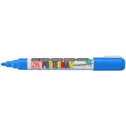 Zig Posterman Waterproof Boyama Markeri Medium Uç 2 mm BLUE - 1